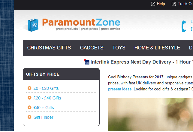 paramount zone best websites like thinkgeek